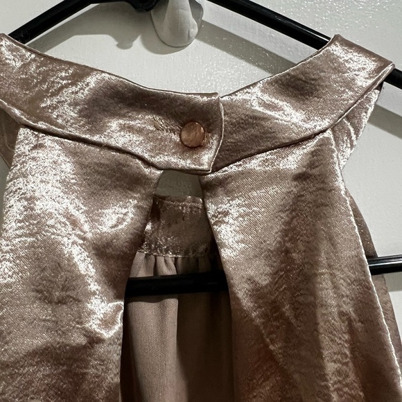 Superfoxx gold sleeveless halter midi dress medium - Picture 8 of 9